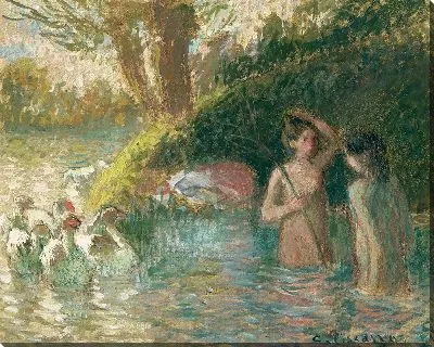 Картина Купальщики, охраняющие гусей (1895-1896)