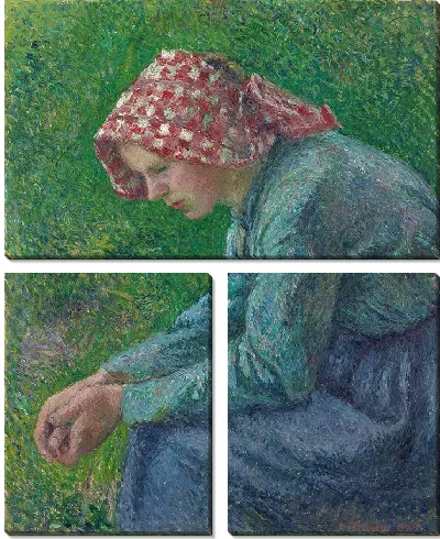 Картина Сидящая крестьянка (1885)