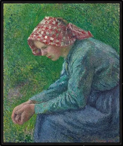 Картина Сидящая крестьянка (1885)