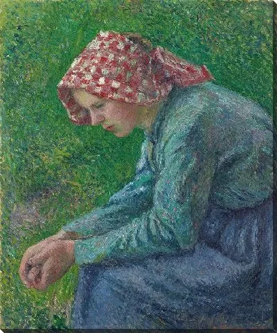Картина Сидящая крестьянка (1885)