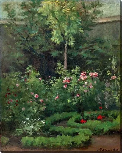 Картина Розовый сад (1862)