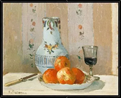Картина Натюрморт с яблоками и кувшином (1872)