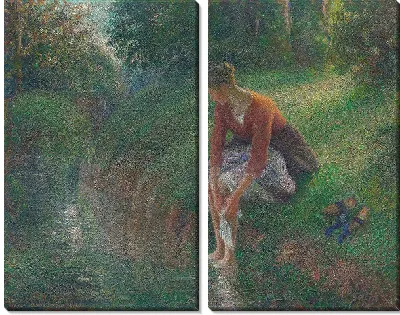 Картина Женщина, купающая ноги в ручье (1894)
