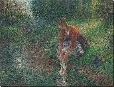 Картина Женщина, купающая ноги в ручье (1894)