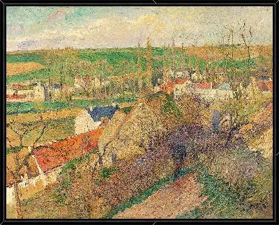 Картина Вид на деревню Осны (1883 г.)