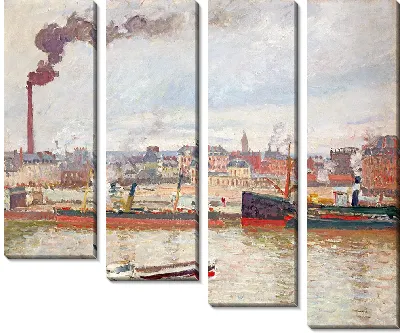 Картина Вид на вокзал Орлеана, Сен-Север, Руан (1898 г.)
