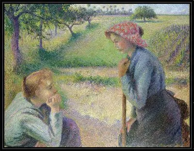 Картина Две молодые крестьянки (1891–92)