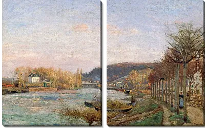 Картина Сена в Буживале (1870)