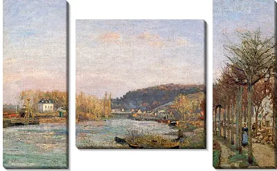 Картина Сена в Буживале (1870)