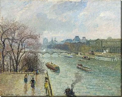 Картина Лувр, Дождливая погода после полудня (1900)