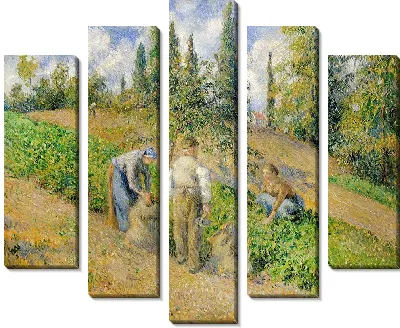 Картина Жатва, Понтуаз (La Récolte, Pontoise) (1881)