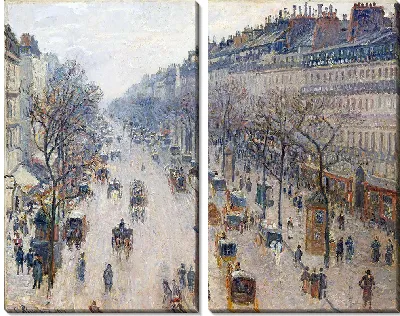Картина Бульвар Монмартр зимним утром (1897)