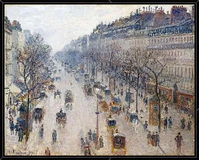 Бульвар Монмартр зимним утром (1897)