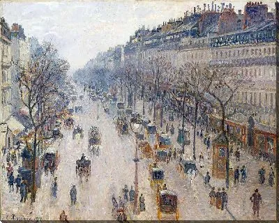 Бульвар Монмартр зимним утром (1897)