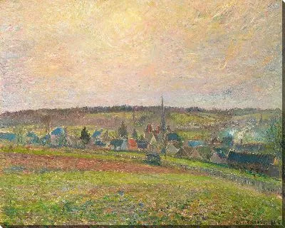 Картина Le Village d’Éragny (Деревня Эраньи) (1885)