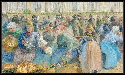 Картина Яичный рынок (около 1884 г.)