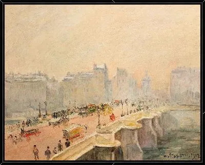 Картина Пон-Нёф, эффект снега и тумана (1902 г.)