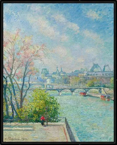 Картина Лувр, утро, весна (1902)