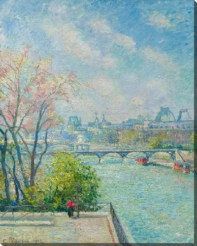 Картина Лувр, утро, весна (1902)