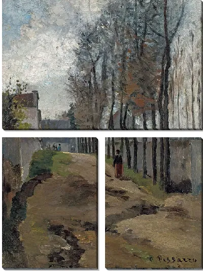 Картина Тропа, зимний пейзаж (1862)