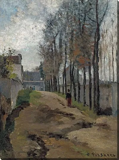 Картина Тропа, зимний пейзаж (1862)