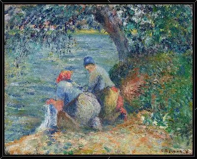 Картина Шайбы у кромки воды, Понтуаз (1878 г.)