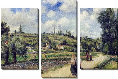 Картина Пейзаж близ Понтуаза, Овер-роуд (1881 г.)