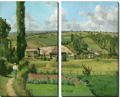 Картина Пейзаж в Ле Пати, Понтуаз (1868 г.)