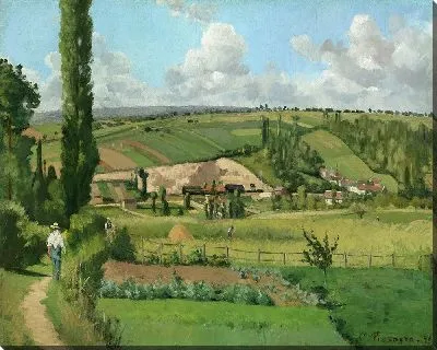 Картина Пейзаж в Ле Пати, Понтуаз (1868 г.)