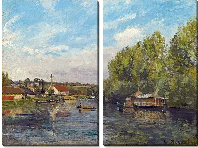 Картина Сена в Порт-Марли (около 1872 г.)