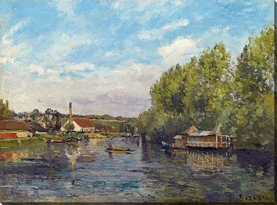 Картина Сена в Порт-Марли (около 1872 г.)