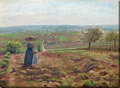 Картина Дорога на Руан, высоты Оутиль, Понтуаз (1872 г.)