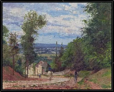 Картина Дорога в Марли, Лувесьен (1871)