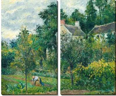 Картина Дом Рондест и его сад в Эрмитаже, Понтуаз (1878 г.)