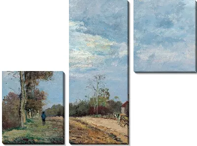 Картина Дом месье Мюзи, Рут де Марли, Лувесьен (около 1872 г.)