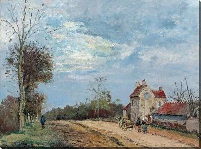 Картина Дом месье Мюзи, Рут де Марли, Лувесьен (около 1872 г.)