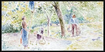 Картина Сбор яблок (около 1884-1885 гг.)