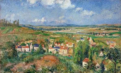 Картина Эрмитаж летом, Понтуаз (1877)