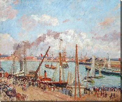 Картина L'Anse des Pilotes, полдень, солнечная погода, Гавр (1903 г.)
