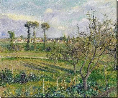 Картина Заходящее солнце в Валермейле, Овер-сюр-Уаз (1880)