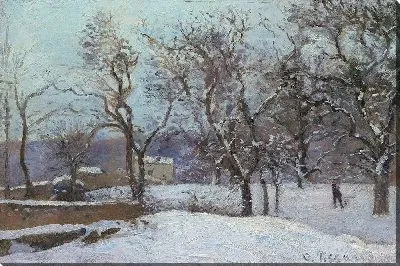 Картина Снег в Лувесьене (ок. 1870 г.)