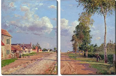 Картина Дорога в Версаль, Рокенкур (1871 г.)
