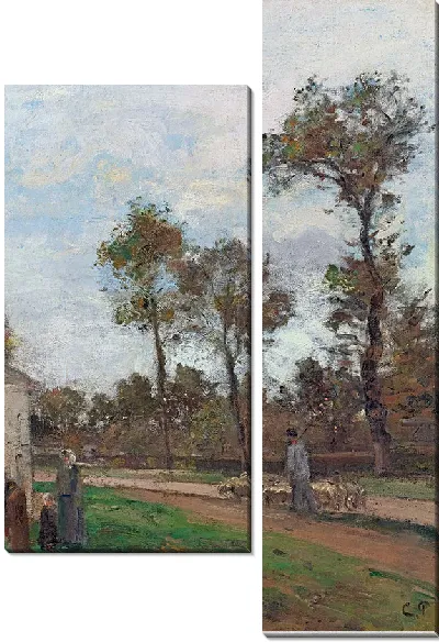 Картина Дорога в Лувесьен (около 1870 г.)