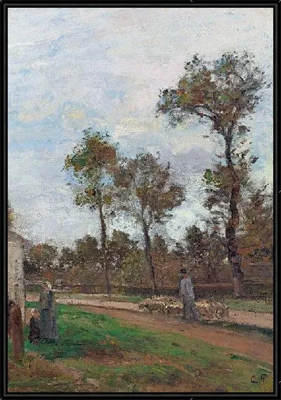 Картина Дорога в Лувесьен (около 1870 г.)