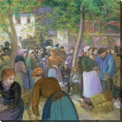 Картина Птичий рынок в Жизоре (1885)