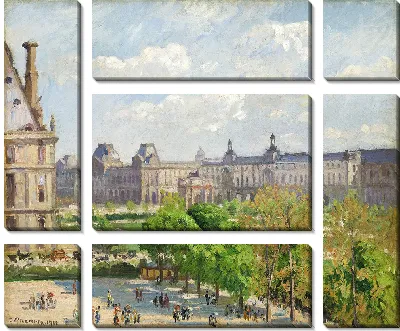 Картина Площадь Карусель, Париж (1900 г.)