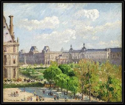Картина Площадь Карусель, Париж (1900 г.)