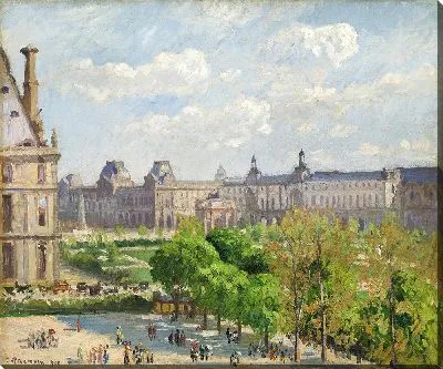 Картина Площадь Карусель, Париж (1900 г.)