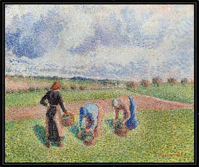 Картина Крестьянки собирают травы, Эраньи (1886)
