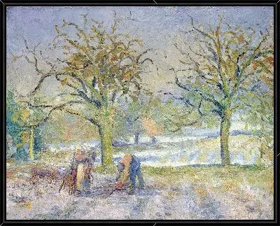 Картина Зимний пейзаж (1876)